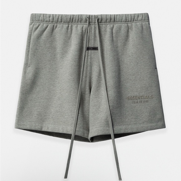 Essentials Men's Athletic Gray Shorts - Picture 1 of 6